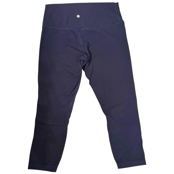 Lululemon Athletica Navy Align Cropped 23” Yoga Leggings Size 12 - Picture 4 of 10